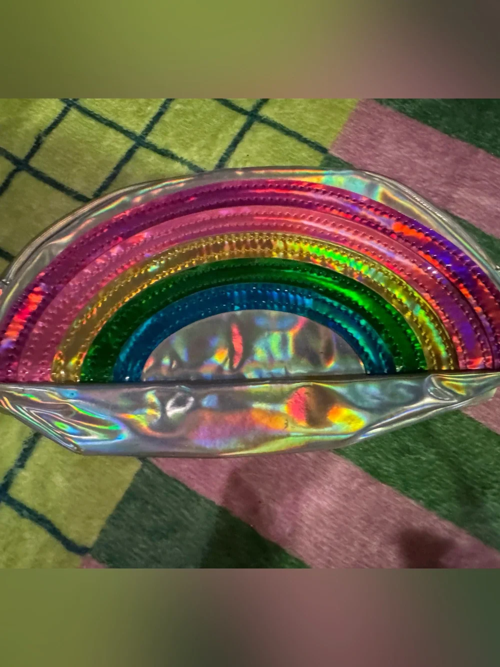 Iridescent Rainbow pencil Bag - Multicolor